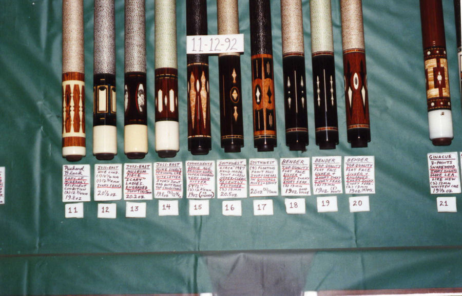 Palmer Billiards Third Cue Catalog